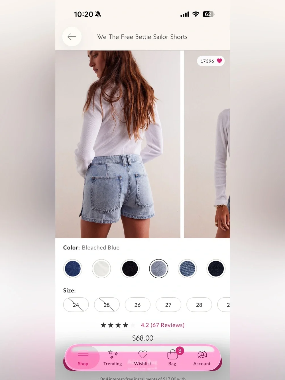 Free People Denim Shorts
